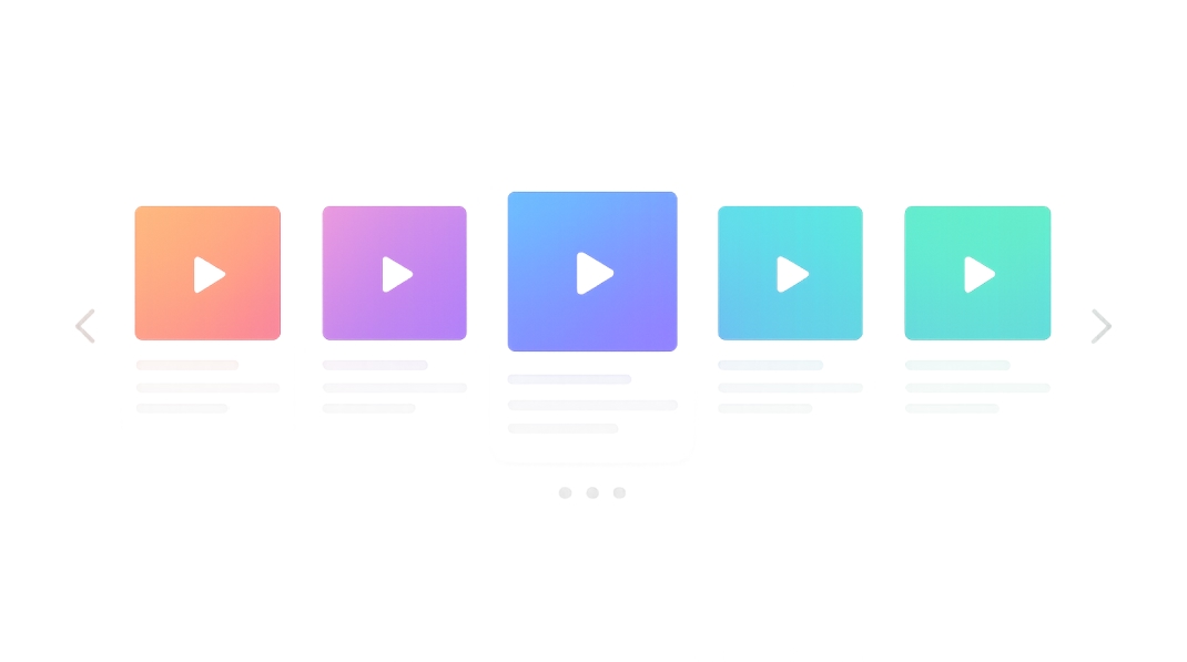 Video slider banner